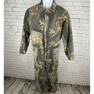 Walls Outdoors Camo Realtree Hardwoods Insulated Coveralls USA Youth Size 20